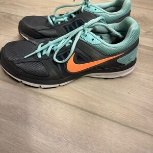 Nike Gray and Blue Athletic Shoes